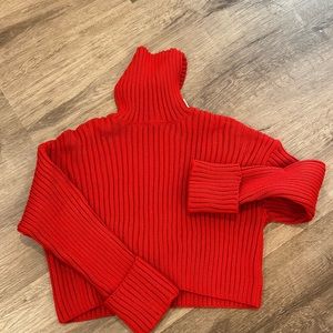 NWT zara red turtle neck